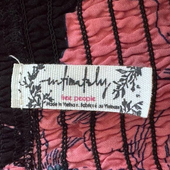 New Intimately Free People Heat Wave Floral Printed Smocked Maxi Dress Sz S - Picture 5 of 14